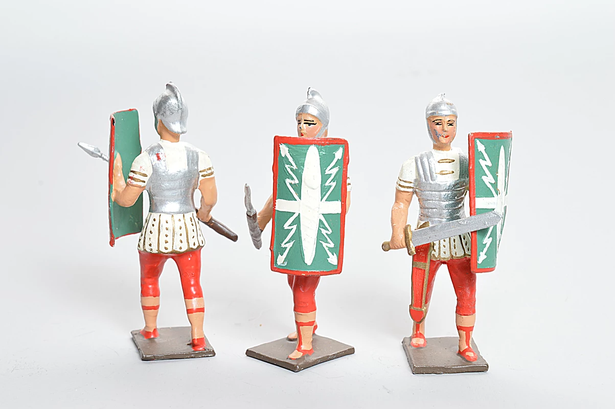 Figurine Plomb Thomas Gunn - Légionnaire Blessé Sur Barbare (Réf. ROM116B), Occasion
