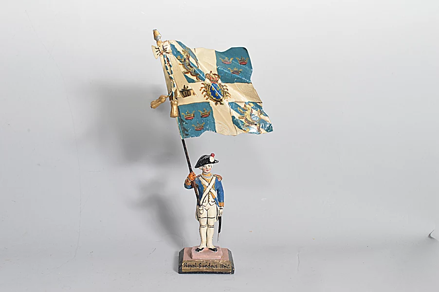 Figurine Plomb Del Prado Cavalier Porte-Étendard Austerlitz 1/50 - À Réparer